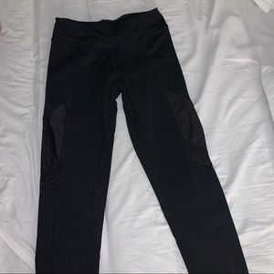 Leggings with transparent details. Size XS